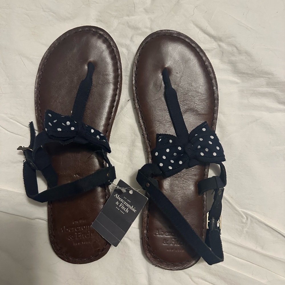 Brand New Abercrombie & Fitch Leather Sandals